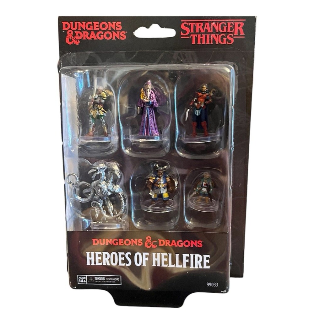 Stranger Things Dungeons and Dragons Heroes of Hellfire Miniature Set Sealed